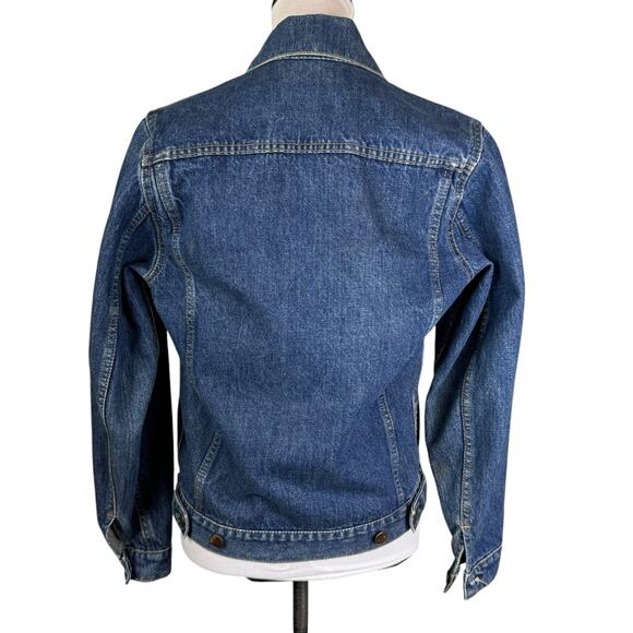 Vintage Learsi Medium Wash Denim 100% Cotton Jean Jacket - Picture 3 of 14